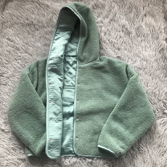 NWT Anthropologie Reversible Sherpa Jacket. Size XS - Picture 4 of 10